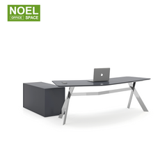 W-DE2311L/R,black color simple design executive desk