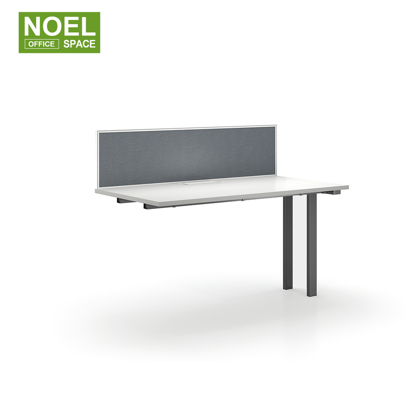 N-WR1407BC,white+grey 1 staff extension Workstation