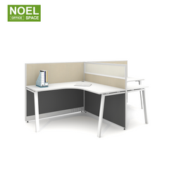 V-WD1428B,modern and simple design 2 staff workstation