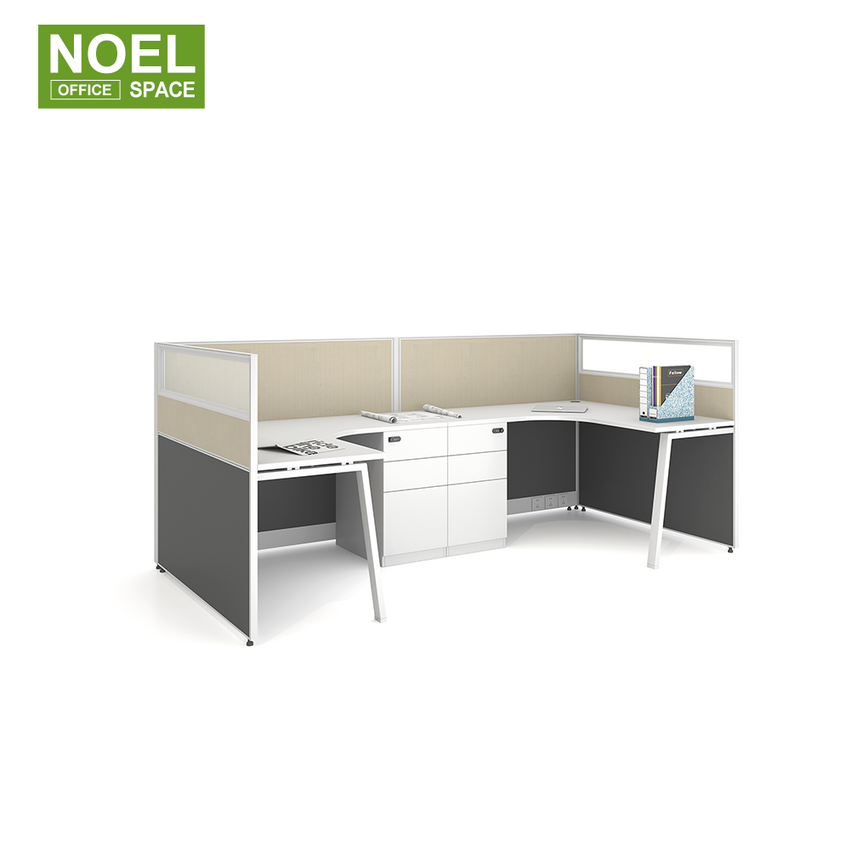 V-WG2814A,Stylish classic 2 staff workstation