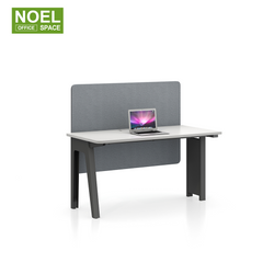 E-WL1407A,white+grey color 1 staff workstation(Middle foot))