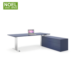 W-DB2420L/R,blue color executive desk