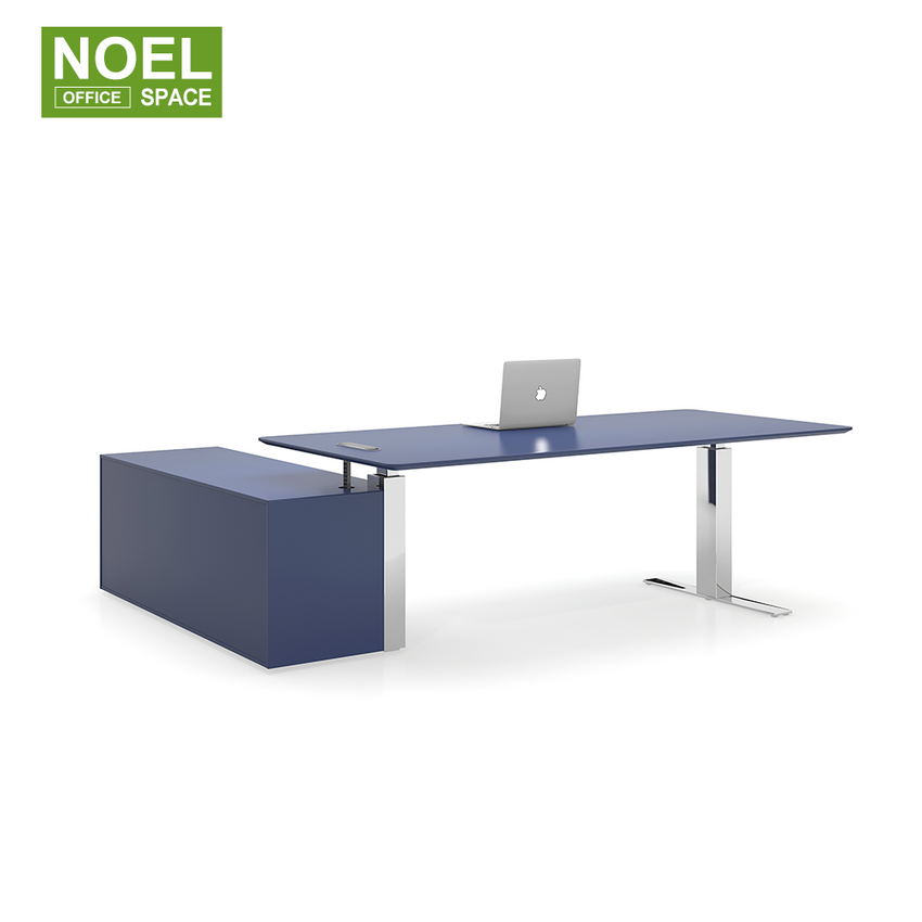 W-DB2420L/R,blue color executive desk