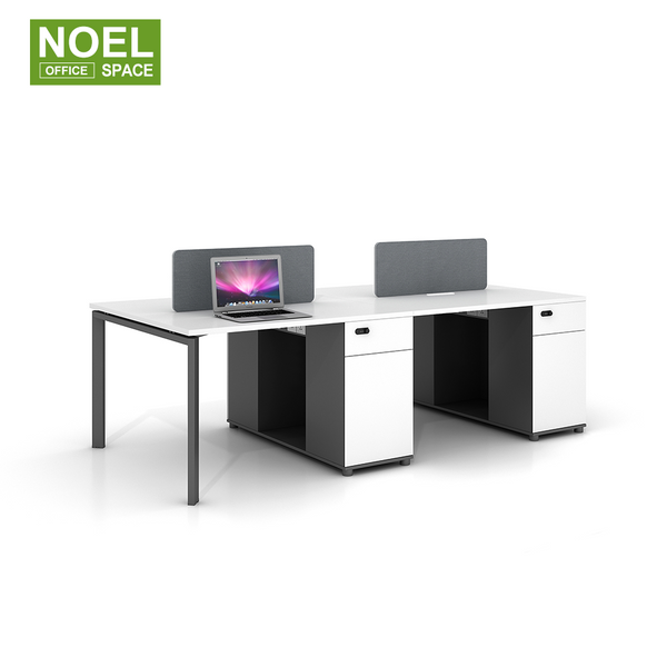 N-WG2412,Modern classic 4 staff workstation