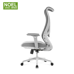 Chris-HG,Gray curved backrest fits the human body office chair