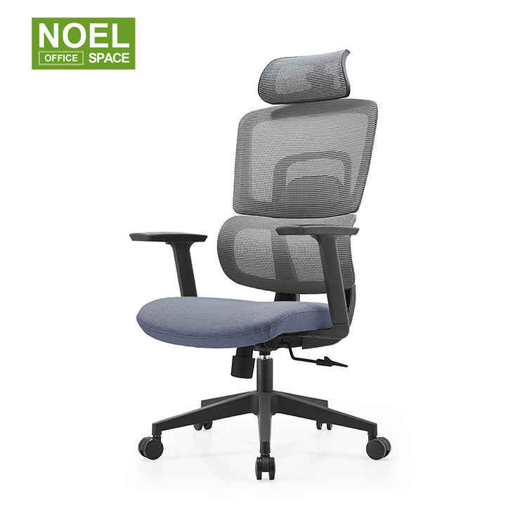 Gary-H(Black frame),Simplicity and practicality high back ergomonic mesh office chair