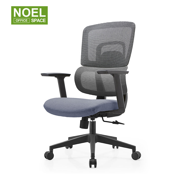 Gary-M(Black frame),Simplicity and practicality mid back ergomonic mesh office chair