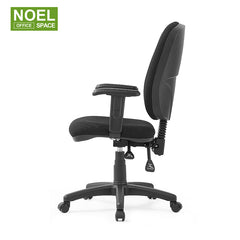 Rita,black color fabric computer chair