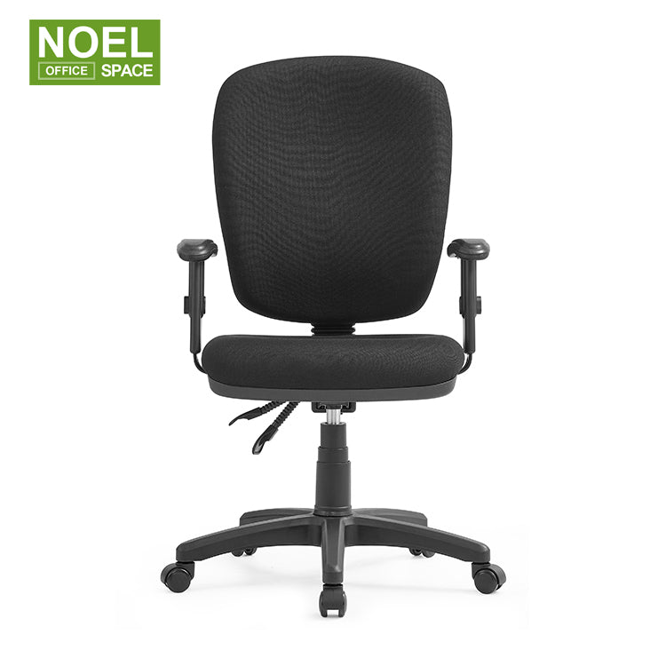 Rita,black color fabric computer chair