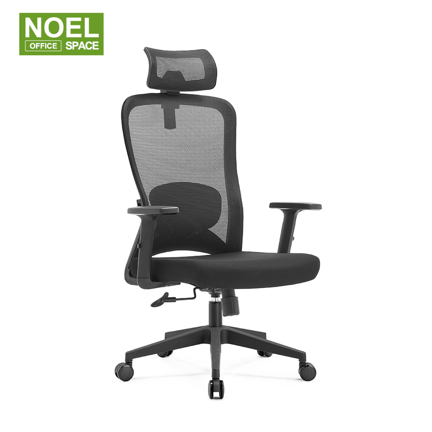 Sammy-H,upgraded version 2D lumbar support staff mesh office chair