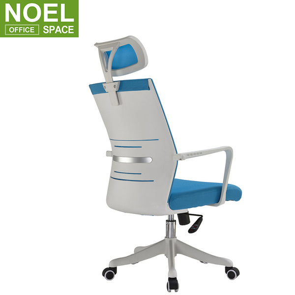 Leslie-H, Ergonomic high back mesh swivel modern office chair