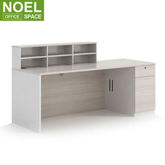 Modern Small Simple Office Furniture Cashier MDF Table Counter Reception Desk