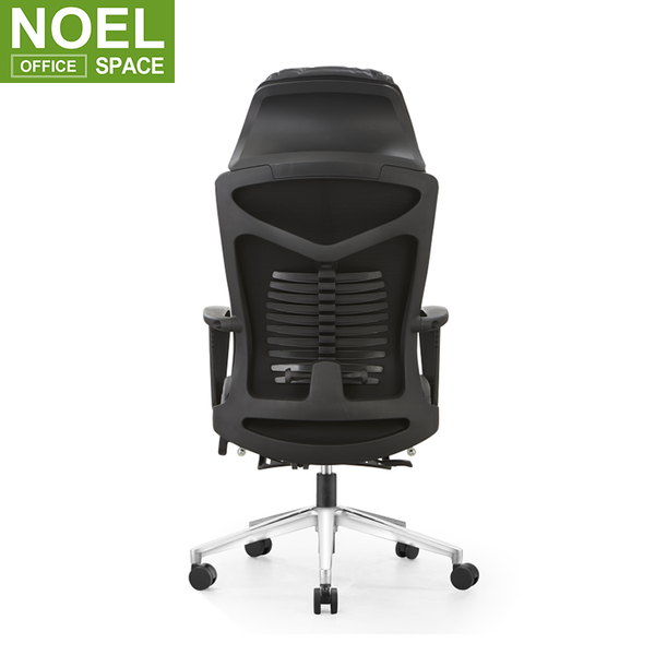 Patti, PU Swivel Office Chair with Footrest High Back Reclining Sleeping