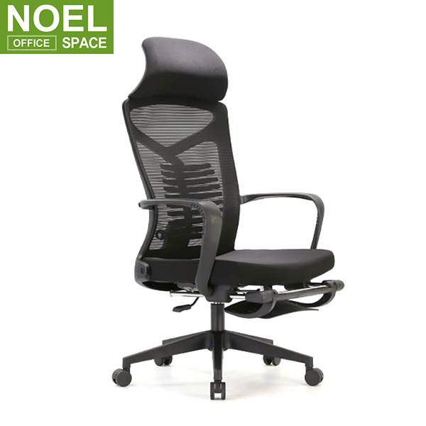 Patti, Swivel Office Chair with Footrest High Back Reclining Sleeping Chair